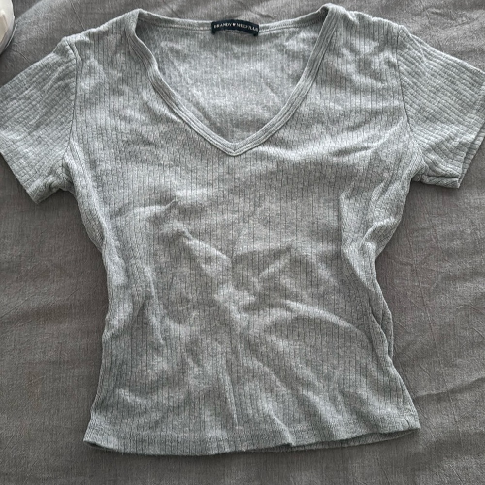 Grey Brandy Melville top